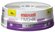Load image into Gallery viewer, Maxell 4.7 Gb 16x Dvd+r 15 Spindle
