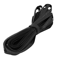Aexit Polyolefin Heat Electrical equipment Shrinkable Tube Wire Wrap Cable Sleeve 15 Meters Long 7mm Inner Dia Black