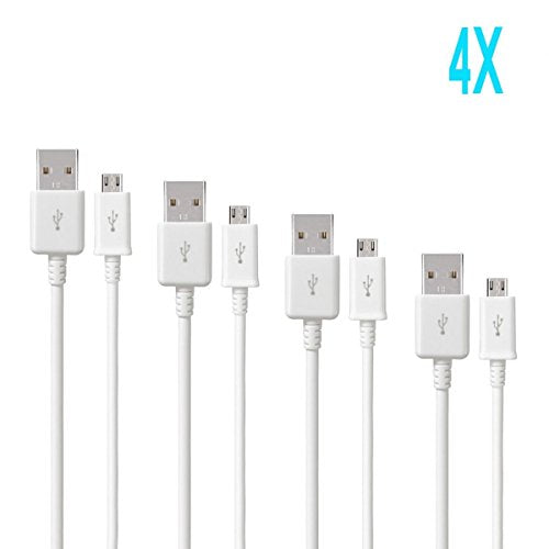 FastSun 4x Micro USB Charger Charging Sync Data Cable For Samsung Galaxy S4 S5 S6 S7 EDGE