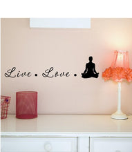 Load image into Gallery viewer, #3 live love yoga Vinyl Decal Matte Black Decor Decal Skin Sticker Laptop
