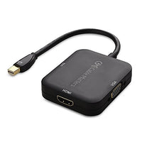 Cable Matters Mini Display Port To Hdmi Adapter With Vga And Dvi 3 In 1 Adapter In Black   Thunderbol