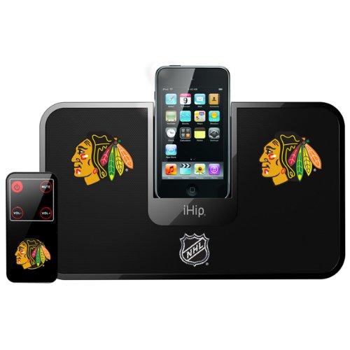 NHL Chicago Blackhawks Portable Premium iDock with Remote Control