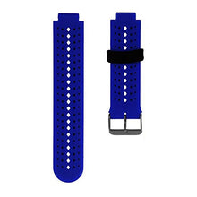 Load image into Gallery viewer, ZSZCXD Soft Silicone Replacement Watch Band for Garmin Forerunner 235/220 / 230/620 / 630/735 Smart Watch (01 Blue &amp; Black)
