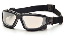 Load image into Gallery viewer, (12 Pair) Pyramex I-Force Glasses Black Strap-Temples/Indoor-Outdoor Mirror Anti-Fog Lens (SB7080SDT)
