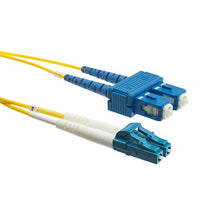 Fiber Optic Cable, 3 Meter (10 feet) LC to SC (Lucent Connector to Subscriber Connector) Duplex 9/125 Single-Mode Fiber Optic LC-SC Optical Connection Cable, CableWholesale