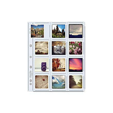 Load image into Gallery viewer, Print File Archival Storage Page for 2.5x2.5&quot; Prints, 10 Pack
