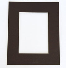 Load image into Gallery viewer, Pack of 25 sets of 8x10 BROWN Picture Mats Mattes Matting for 5x7 Photo + Backing + Bags
