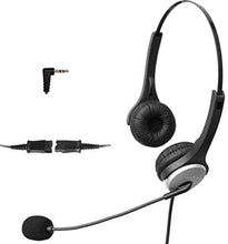 Load image into Gallery viewer, 4Call K502QJ35 3.5mm Dual Telephone Headset for Business Office Deskphones Alcatel Lucent IP Touch 4028 4068 Grandstream GXV3157 GXV3140 Deutsche Telekom 140IP 160IP and Belgacom Forum Phones 730 740
