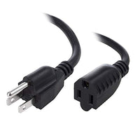 1ft (0.3M) 18AWG (Power Extension Cord) Power Extension Cable 1 Feet (0.3 Meters) 3 Conductor (NEMA 5-15P to NEMA 5-15R) 10 Amp Power Cable ED705190 (2 Pack)