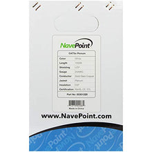 Load image into Gallery viewer, NavePoint Cat5e Plenum (CMP), 1000ft, White, Solid Bare Copper Bulk Ethernet Cable, 350MHz, 24AWG 4 Pair, Unshielded Twisted Pair (UTP)
