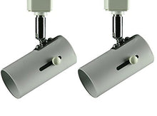 Load image into Gallery viewer, KING SHA 2 Pack Universal Line Voltage Track Lighting Heads Compatible H Type 3-Wire Single Circuit Track Systems,E26 Base,White,ETL Listed
