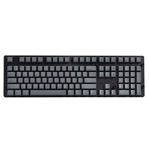 Qisan PBT Keycaps 108 Key Cherry Profile Keycap Set Dye-subbed for 61/87/104/108 MX Switches Mechanical Gaming Keyboard (Dark Grey)