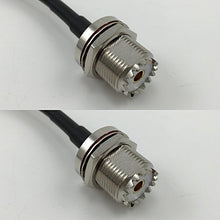 Load image into Gallery viewer, 12 inch RG188 UHF Female BULKHEAD to UHF Female BULKHEAD Pigtail Jumper RF coaxial cable 50ohm Quick USA Shipping
