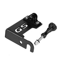 Keenso Motorcycle Front Left Camera Support Bracket Go Pro Side Camera Bracket Stand for R1200gs Lc R1200gs Lc Adv(Black)