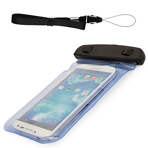 Waterproof Dry Bag Case Cell Phone Pouch (Blue) for Sony Xperia XZ2 Compact, XA2, R1 Plus, R1, XZ1 Compact, XA1, XZs