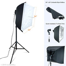 Load image into Gallery viewer, Linco Lincostore Photo Video Studio Light Kit AM169 - Including 3 Color Backdrops (Black/White/Green) Background Screen
