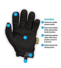 Load image into Gallery viewer, Winter Work Gloves For Men By Mechanix Wear: Original Insulated With 3 M Thinsulate, Touchscreen (X L
