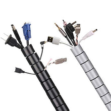 Load image into Gallery viewer, 120 Inch Cable Sleeve, Flexible Cord Bundler Wire Wrap Cable Management System for Office and PC
