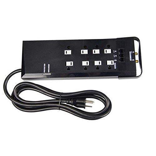 Morris 89091 8 Outlet Surge Strip with Phone Line and CATV Protection