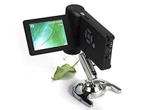 Load image into Gallery viewer, 500X 8 LED Lamp Handheld Metal Bracket with Display Microscope 3.5 Inch Screen Portable Integrated Digital Electron Microscope Can Take Photos with Measurement
