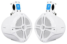 Load image into Gallery viewer, (2) Pairs Rockville RWB80W 8&quot; White 600w Marine/Boat Wakeboard Tower Speakers
