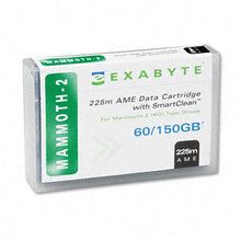 Load image into Gallery viewer, Exabyte 00558 1pk Mammoth2 8mm 225m 60/150gb Supl W/ Smartclean Tape Cartridge

