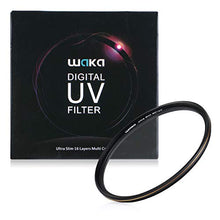 Load image into Gallery viewer, waka 49mm MC UV Filter - Ultra Slim 16 Layers Multi Coated Ultraviolet Protection Lens Filter for Canon Nikon Sony DSLR Camera Lens
