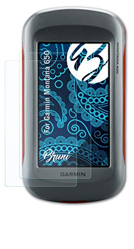 Bruni Screen Protector Compatible with Garmin Montana 650 Protector Film, Crystal Clear Protective Film (2X)