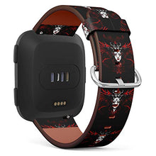 Load image into Gallery viewer, Replacement Leather Strap Printing Wristbands Compatible with Fitbit Versa - Bloody Fallen Angel,
