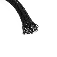 Load image into Gallery viewer, Aexit 4mm PET Tube Fittings Cable Wire Wrap Expandable Braided Sleeving Black Microbore Tubing Connectors 10M Length
