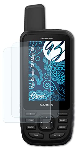 Bruni Screen Protector Compatible with Garmin GPSMap 66s Protector Film, Crystal Clear Protective Film (2X)