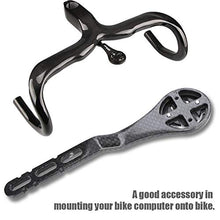 Load image into Gallery viewer, VGEBY Stem Extension Mount, Carbon Fiber Bike GPS Computer Handle Bar Out-Front Mount
