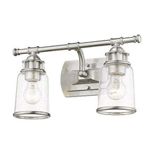Load image into Gallery viewer, Livex 10512-91 Lawrenceville 2 Light Bath Vanity, Brushed Nickel
