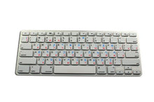 Load image into Gallery viewer, NS Hebrew - Russian Cyrillic - English Non-Transparent Keyboard Labels White Background for Desktop, Laptop and Notebook are Compatible with Apple
