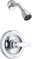 Delta Faucet Foundations 13 Series Single-Function Shower Trim Kit with Single-Spray Shower Head, Chrome BT13210 (Valve Not Included)