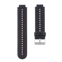 Load image into Gallery viewer, HWHMH 1PC Replacement Silicone Bands with 2PCS Pin Removal Tools for Garmin Forerunner 220/230/235/620/630 (No Tracker, Replacement Bands Only) (Black/Red)
