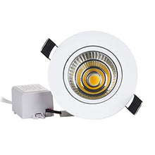 Load image into Gallery viewer, 1-Pack New COB Downlight Dimmable 5W Pure White 6000K Interior LED Recessed Lighting Fixture LED Ceiling Light
