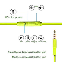 Load image into Gallery viewer, Universal Wired Earphones with Mic Stereo for iPhone, iPod, iPad, Samsung, Android Smartphone, Tablets, MP3 Players 3.5MM Jack (Green)
