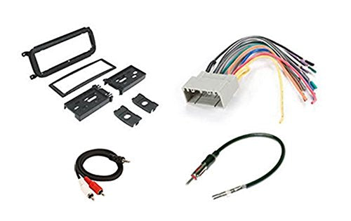 Radio Stereo Install Dash Kit + wire harness + antenna adapter for Dodge Caravan (02-06), Dakota (03-04), Durango (02-03), Intrepid (02-04), Neon(02-04), Ram 3500 (02-05), stratus(02-06), Viper(03-05)
