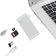 Load image into Gallery viewer, SING F LTD Type-C Hub Adapter 5 In1 USB C 3.0 Converter Charging Data Sync Card Reader Compatible with MacBook Pro
