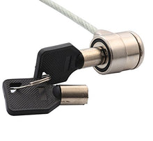 Load image into Gallery viewer, Connectland 1.20-Meter Stainless Steel Notebook Security Lock with Key
