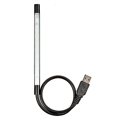 Mudder Portable USB Flexible Stick Dimmable Touch Switch LED White Light Lamp for Laptop Computer PC