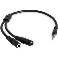 Star Tech.Com 3.5mm Audio Extension Cable   Slim Audio Splitter Y Cable And Headphone Extender   Male
