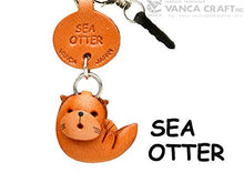 Load image into Gallery viewer, Sea Otter Leather Fish / Sea Animal Earphone Jack Accessory / Dust Plug / Ear Cap / Ear Jack Vanca Mad
