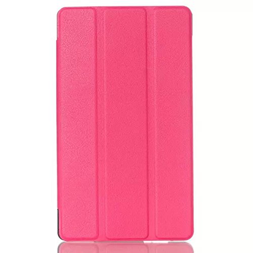BLEOSAN Smart Case Cover For ASUS ZenPad C 7.0 Z170C [Synthetic Leather] [Premium Ultra Compact Slim][Light Weight] Shell Stand Cover with Sleep/Wake Function (Rose)
