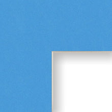 Load image into Gallery viewer, 20x24 Mat for Picture Frame Bay Blue with Cream Core and 16x20 Opening Size (B143MAT)
