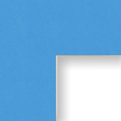 20x24 Mat for Picture Frame Bay Blue with Cream Core and 16x20 Opening Size (B143MAT)