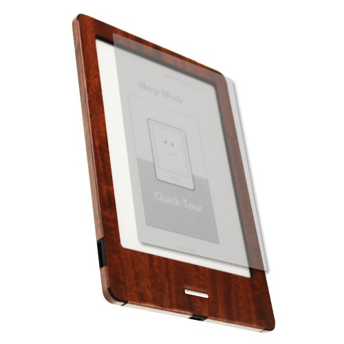 Skinomi Dark Wood Full Body Skin Compatible with Kobo eReader Touch (Full Coverage) TechSkin with Anti-Bubble Clear Film Screen Protector