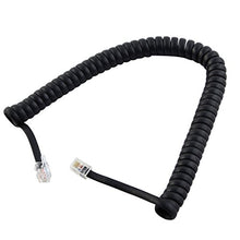 Load image into Gallery viewer, uxcell RJ9 Telephone Modem Coil Line and Cable, 9.3-Inch for Landline Telephone, Black
