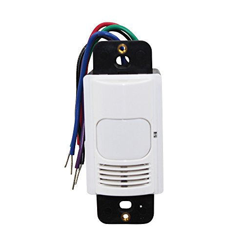 Hubbell LightHawk LHMTD0 Multi-Technology Dual Circuit Wall Switch Occupancy Sensor IntelliDAPT, Whi